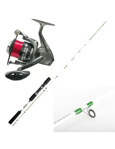 Combo Fishing Boat Bolentino Coastal Trainetta Rod Reel Wire