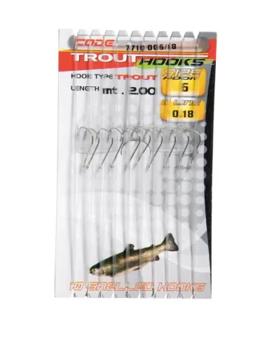 Hooks tied Trout Hooks 10 pc