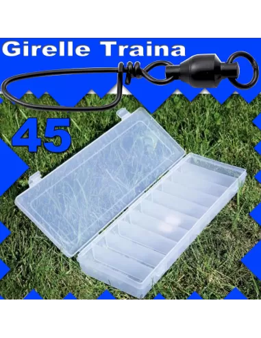 Kit 100 girelle traina a barilotto con moschettone-Pescaloccasione