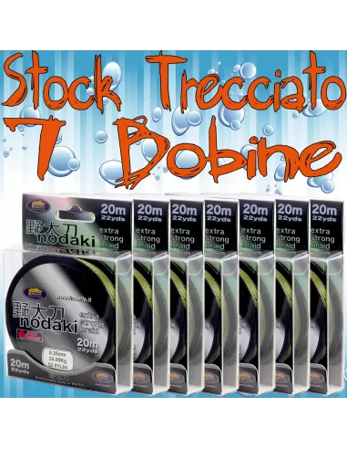 Stock - 7 bobine trecciato per terminali-Pescaloccasione