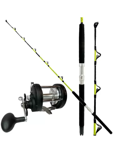 Combo Troller Rod With Pulley Reel 50 lb Special Bluefin Tuna