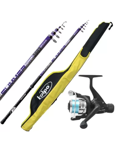 Combo Bolognese Scabbard Fishing Rod 4 m Reel and Wire