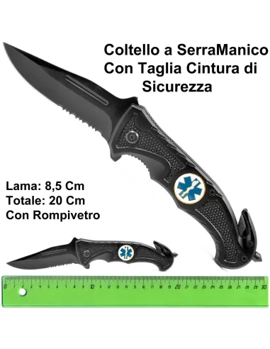 Coltello a serramanico di sicurezza-Pescaloccasione