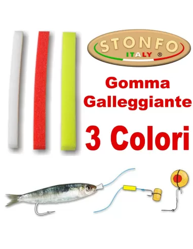 Gomma Galleggiante Stonfo 6x6x100 mm-Pescaloccasione