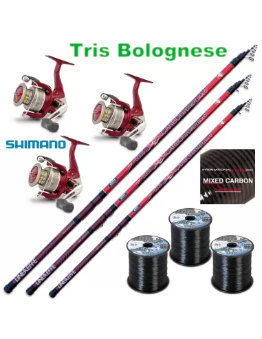 Combo bolognese mulinelli shimano-Pescaloccasione