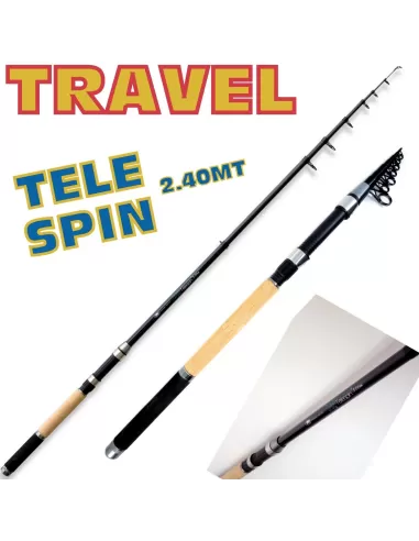 Canna da Pesca Travel Telespin Super Compact 10-40 gr