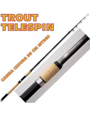 Canna da pesca Trout Telespin Travel Spinning