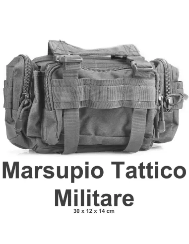 Marsupio militare Nero con tasche-Pescaloccasione