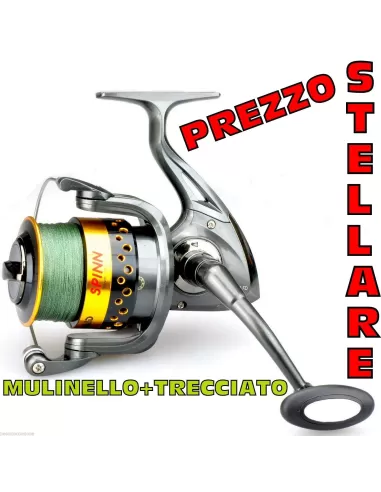 Mulinello Braid Spin 8 Cuscinetti con Trecciato-Pescaloccasione