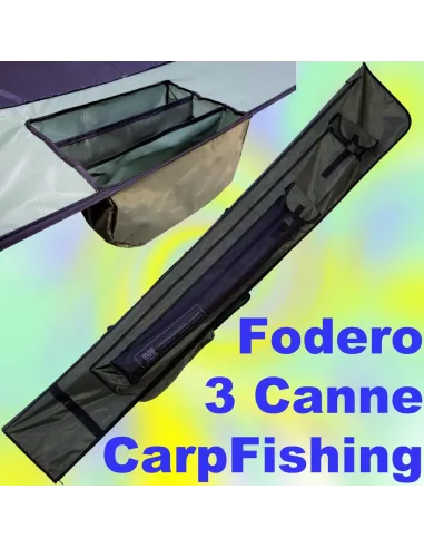 Fodero Carpfishing 3 canne-Pescaloccasione