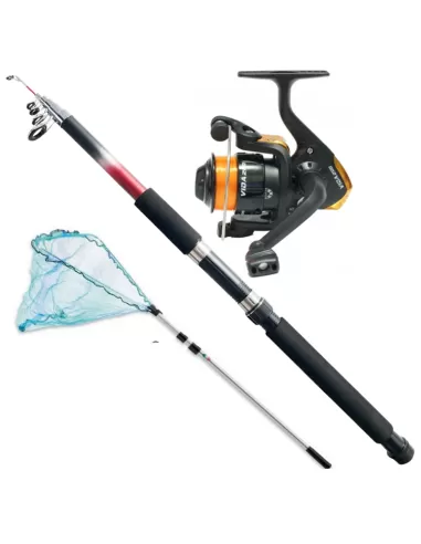 Kit Fishing Lake and Sea Reel Reel Filo Guadino