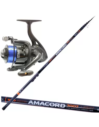 Bolognese Fishing Combo Rod 7 meters in Carbon Reel and Wire