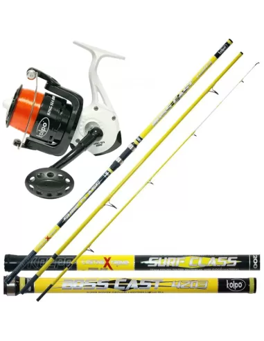 Combo Surfcasting Barrel 200 gr carbon Reel and Wire