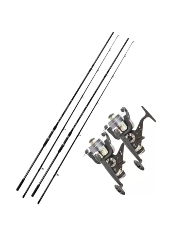 Combo Carpfishing 2 canne 2 mulinelli