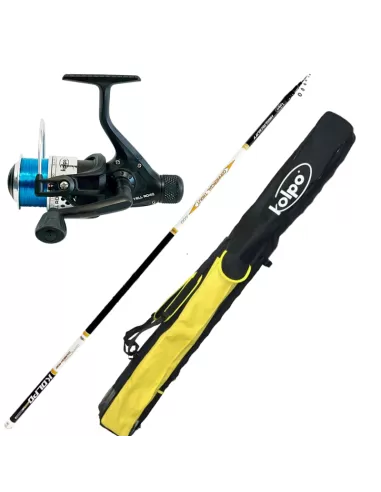 Combo Fishing Trout Lake with Reel Reel Wire and Scabbard