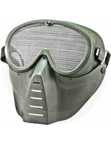 Airsoft mask with grid