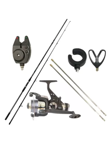 Kit Carpfishing Canna Mulinello Picchetti e Poggiacanne