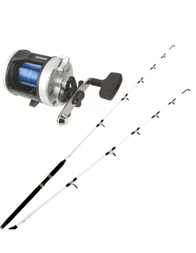 Trolling Combo Sturdy Rod Reel and Line