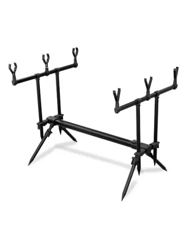 Rod pod 3 canne nero-Pescaloccasione