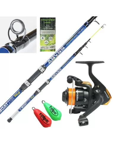 Bottom Fishing Kit with Reel Reel Filo Ami Legati and Piombi