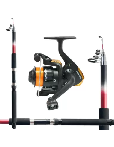 Fishing Kit Start Canna 2.70 mt Reel and Wire