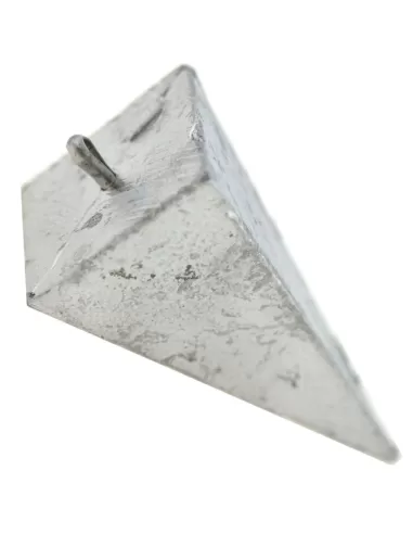 Lead pyramid with stainless steel ring