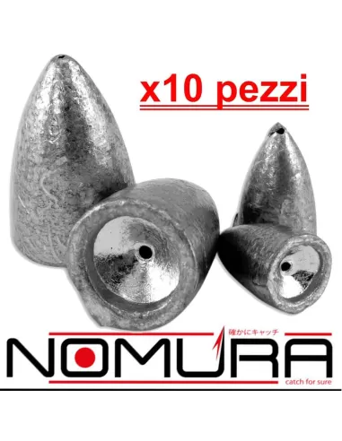 Nomura bullet sinkers piombo proiettile-Pescaloccasione