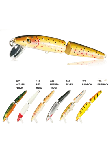 Artificial Pike Perch Trout Bendy Minnow Nomura