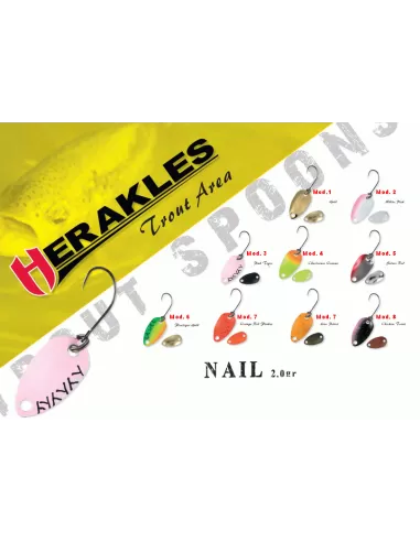 Herakles Ondulante Nail 2 Grammi Trout Area Spoon-Pescaloccasione