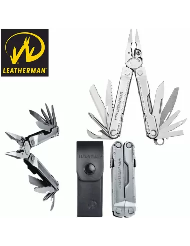 Leatherman Rebar Con Fodero Cuoio Pinza multiuso Pressionale 17 Attrezzi in Uno-Pescaloccasione