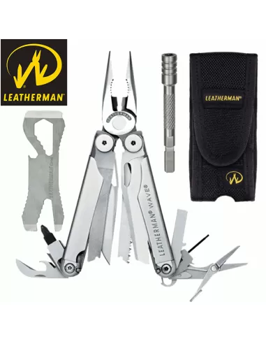 Leatherman Wave + Croc Con Fodero Cordura Pinza multiuso Pressionale + Croc-Pescaloccasione