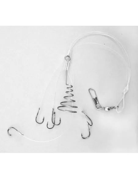 Mazzetto Paratura Con Spirale Ferma Esca Ami legati Lineaeffe