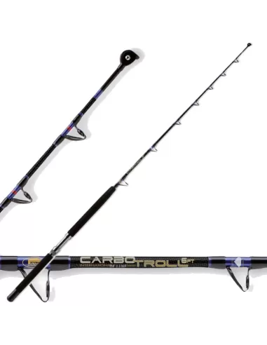 Carbon Traina Reed 30 - 50 lbs With Carrucola and Extra Tip