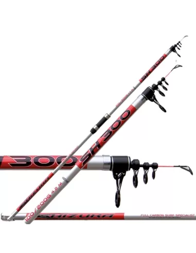 Shizuka Canna SH300 Surf Casting Anelli Ghiera 100-200 grammi-Pescaloccasione