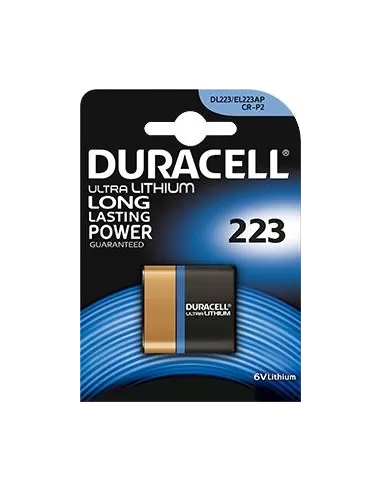 Duracell Pile 223 Ultra Photo Litio CR223 Camera Fotografica 6v