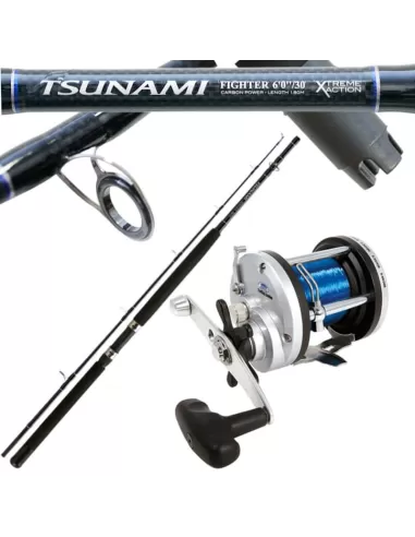 Jd Trolling Rod and reel kits Trabucco Tsunami Fighter