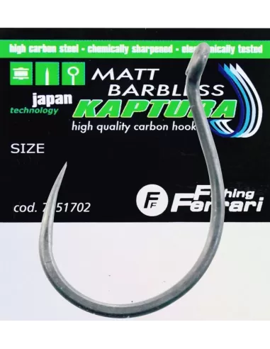 Kaptura Ami con Occhiello Speciali per Feeder Matt Barbless Specialist-Pescaloccasione