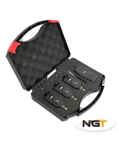 Ngt Bite Alarm Set 3 Avvisatori + Centralina Wireless-Pescaloccasione