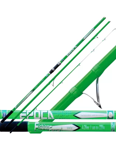 Canna da Pesca Surf Casting 3 Pezzi Epoca Surf Fishing Ferrari-Pescaloccasione