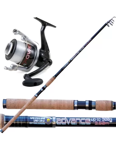 Kit Pesca Fondo Canna Da Pesca Advance + Vigor Power + Filo-Pescaloccasione