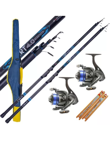 Super Kit Bolognese Combo Reeds Reels Scadero Porta Canne Lenze Ready