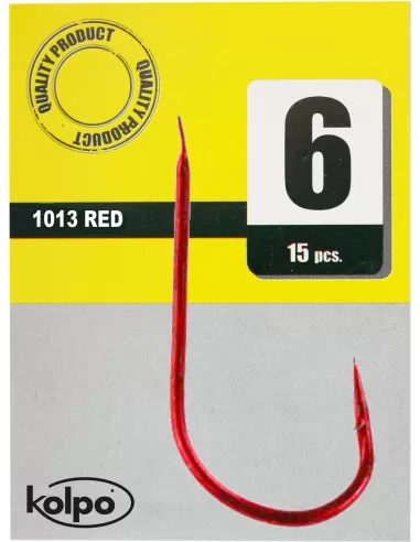 1013 fishing hooks red Red Kolpo