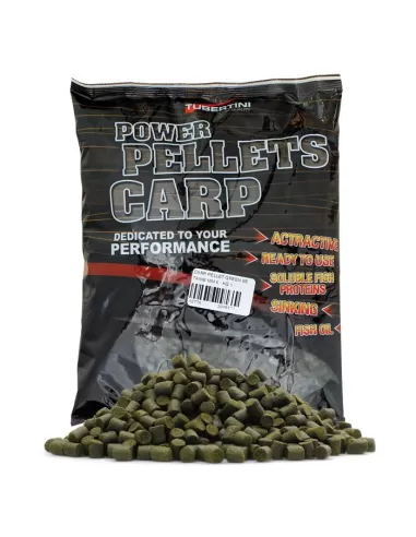 Power Carp Pellets Green Betaine Tubertini 3 mm-Pescaloccasione