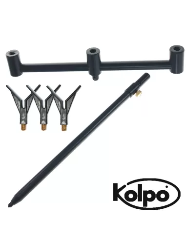 Kolpo Kit Pesca Poggia Canne Con palo Telescopico 