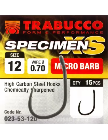 Fish hooks Trabucco Specimen XS Micro Barb