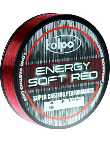 Filo da Pesca Energy Soft Red Kolpo 500 mt 