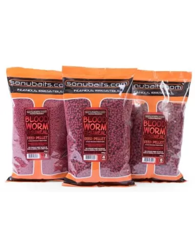 Pellet Sonubaits Bloodworm Fishmeal Feed Pellet 900gr-Pescaloccasione