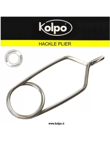 Pinza per Hackle Costruzione Mosche Kolpo