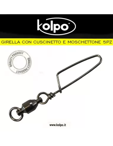 Girella con Cuscinetto Sfera e Moschettone Ultra Resistenti Kolpo