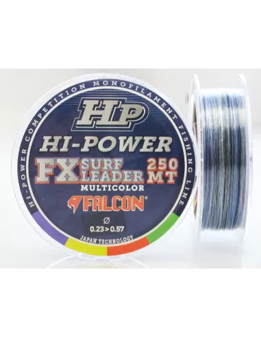 Falcon Thread casting anglers FX Surf Leader 250 mt Multicolor Dual Shock